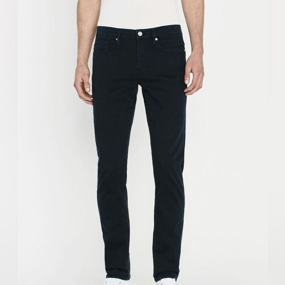 Frame L’Homme Slim Comfort Stretch Twill Jeans. Garage Navy. Size 33. - Picture 2 of 11